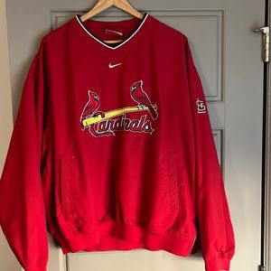 Large Nike red St. Louis Cardinals Pullover
